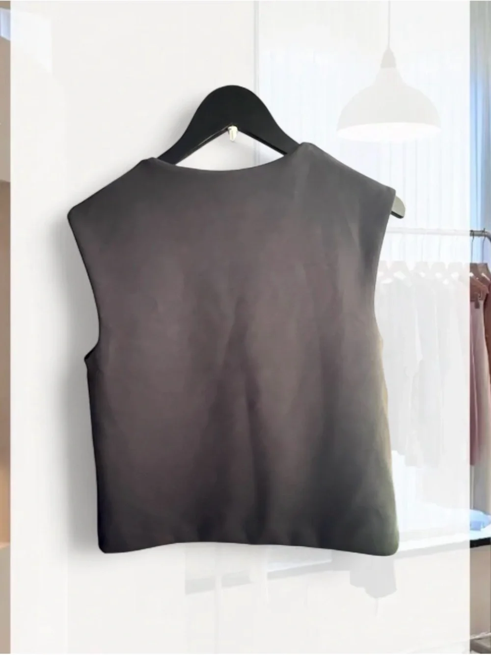a new day Black V-Neck Structured Sleeveless Tank